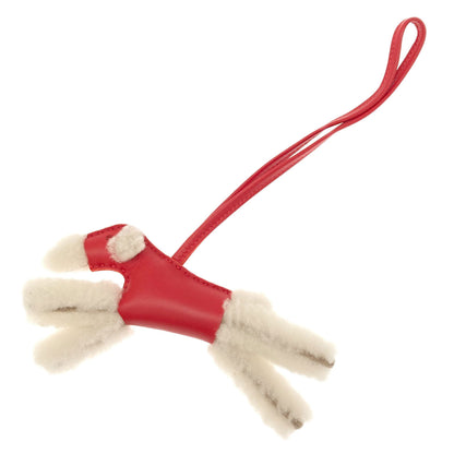 HERMES Bag Charm Buddy Dog key ring Mouton Anyo MiroLadies [Used]