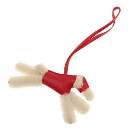 HERMES Bag Charm Buddy Dog key ring Mouton Anyo MiroLadies [Used]