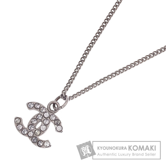 CHANEL COCO Mark rhinestone Necklace Metal Ladies [Used]