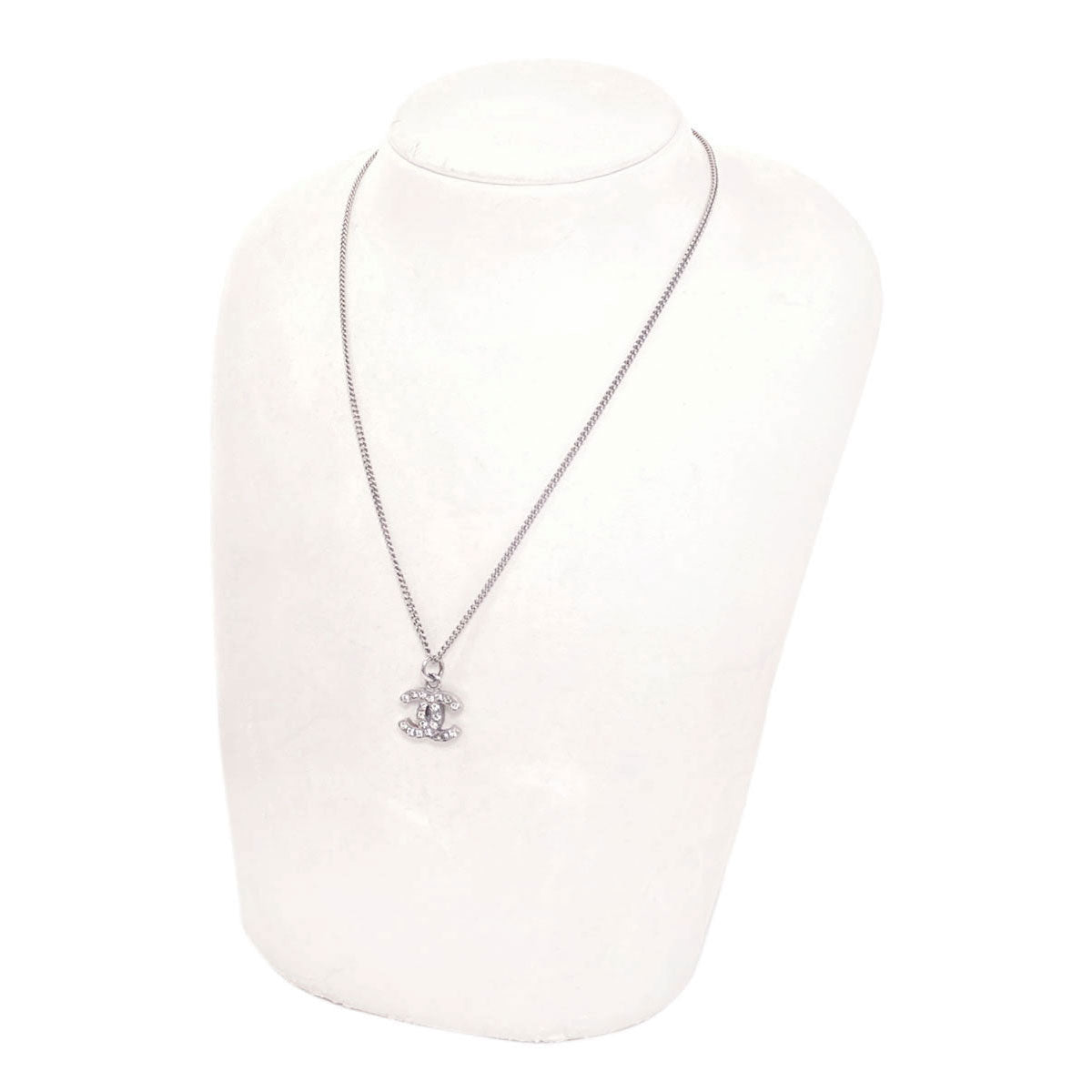 CHANEL COCO Mark rhinestone Necklace Metal Ladies [Used]