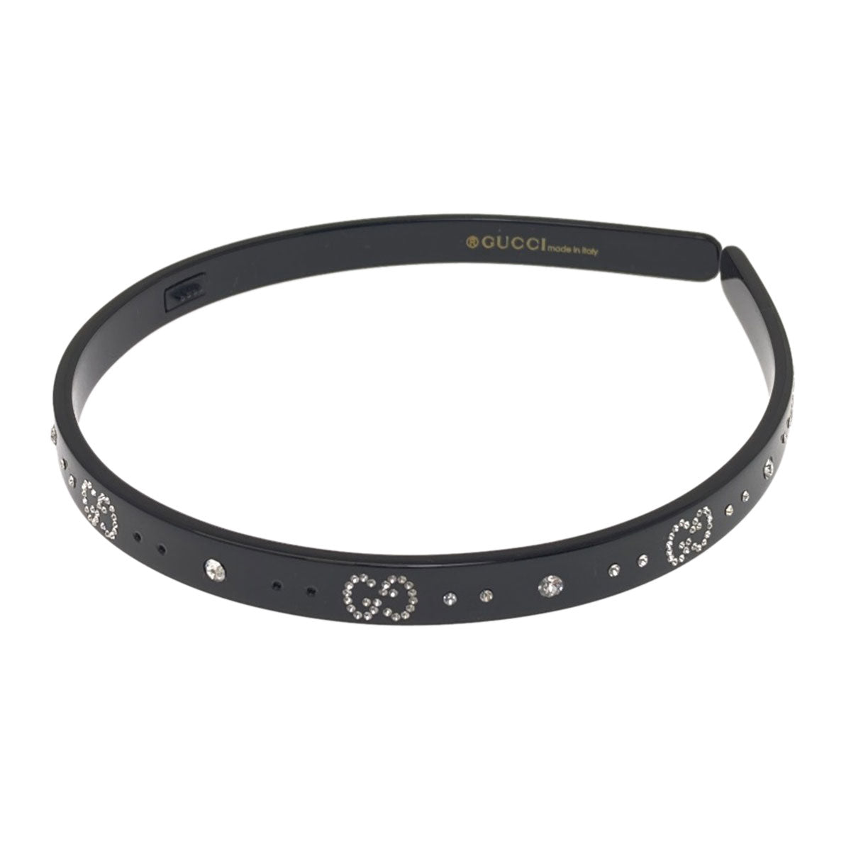 GUCCI Headband CrystalGG hair accessory Plastic Ladies [Used]