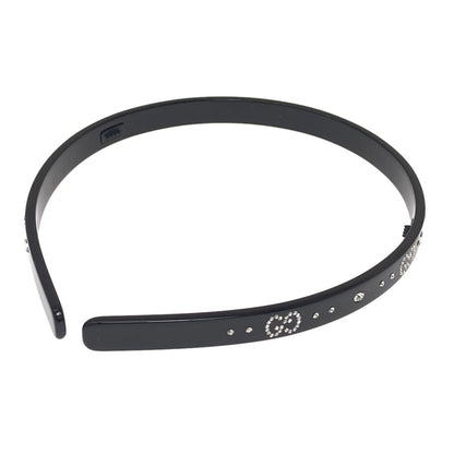 GUCCI Headband CrystalGG hair accessory Plastic Ladies [Used]