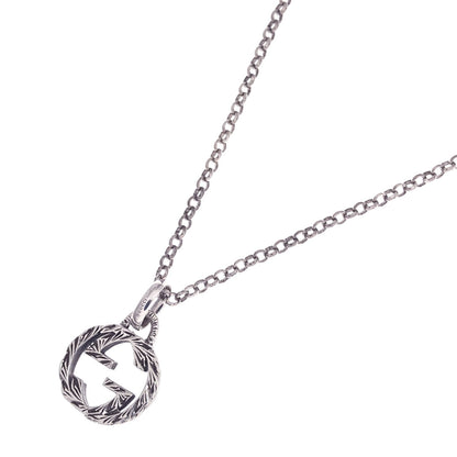 GUCCI Interlocking G Necklace Silver Ladies [Used]