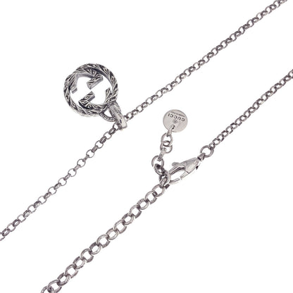 GUCCI Interlocking G Necklace Silver Ladies [Used]
