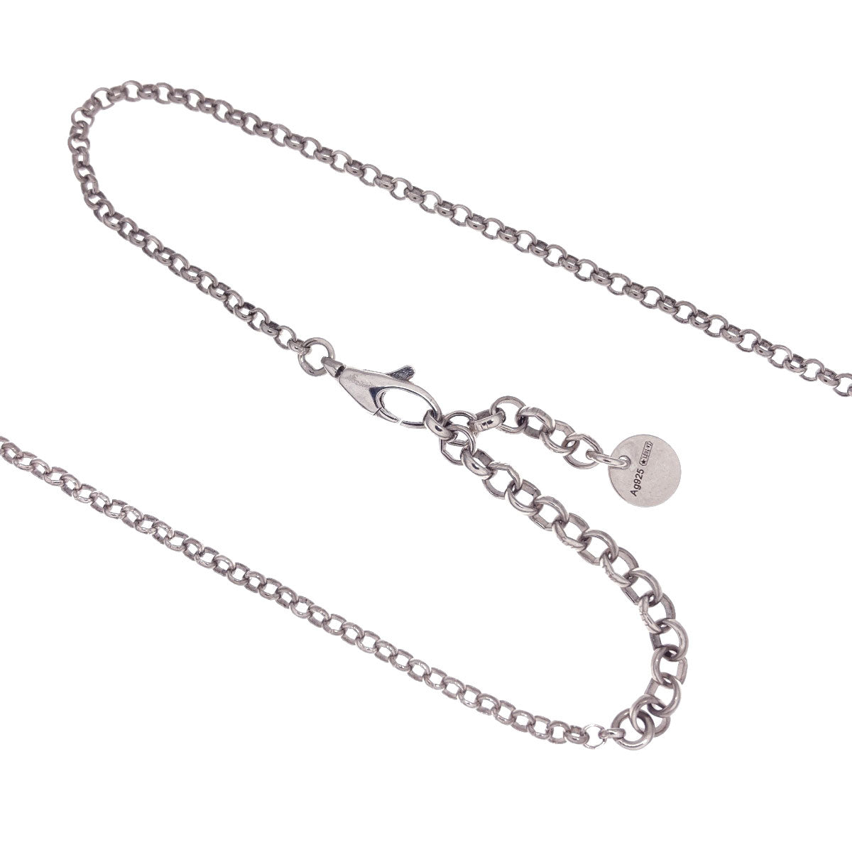 GUCCI Interlocking G Necklace Silver Ladies [Used]