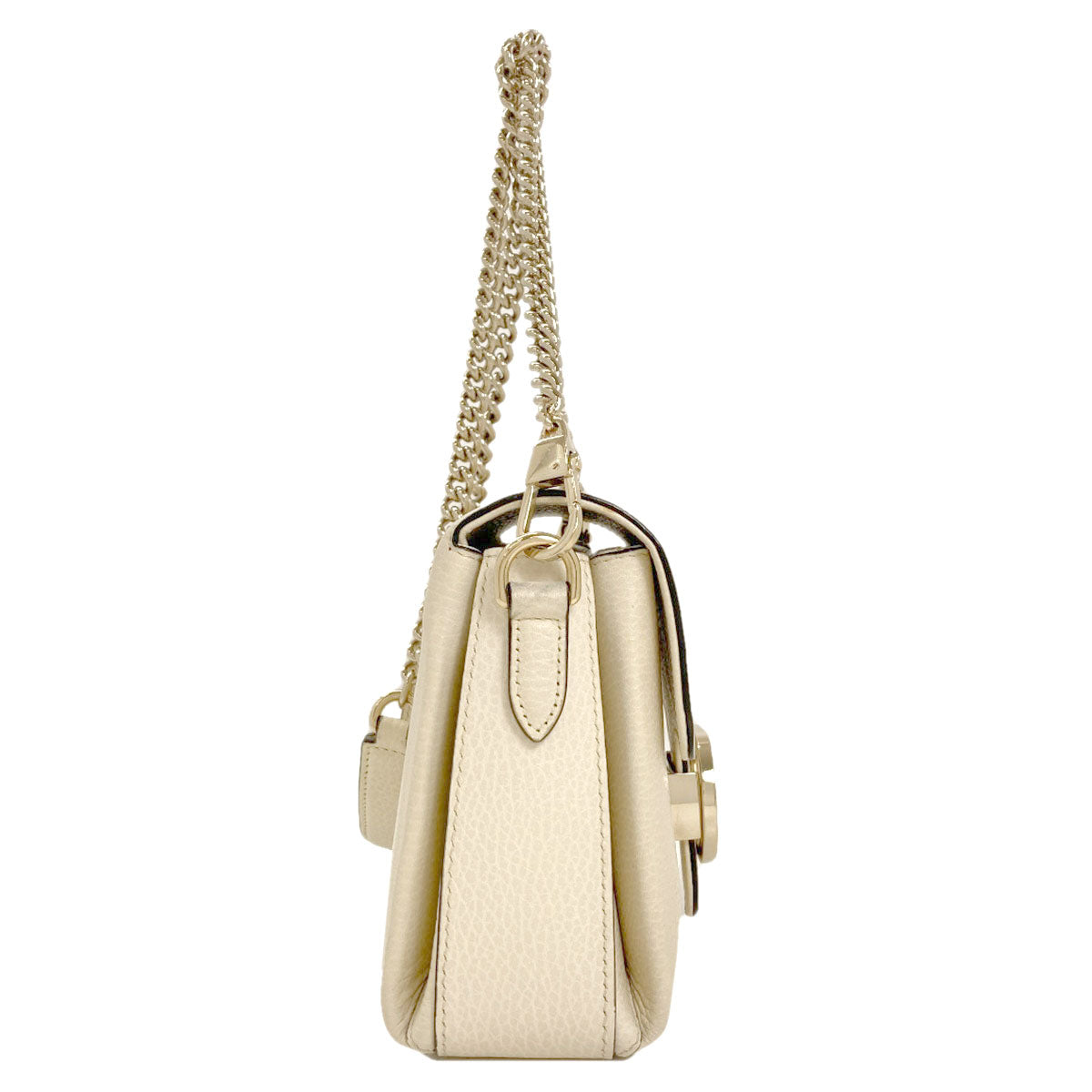 GUCCI 607720 Outlet Interlocking G Chain Shoulder Shoulder Bag Leather Ladies [Used]
