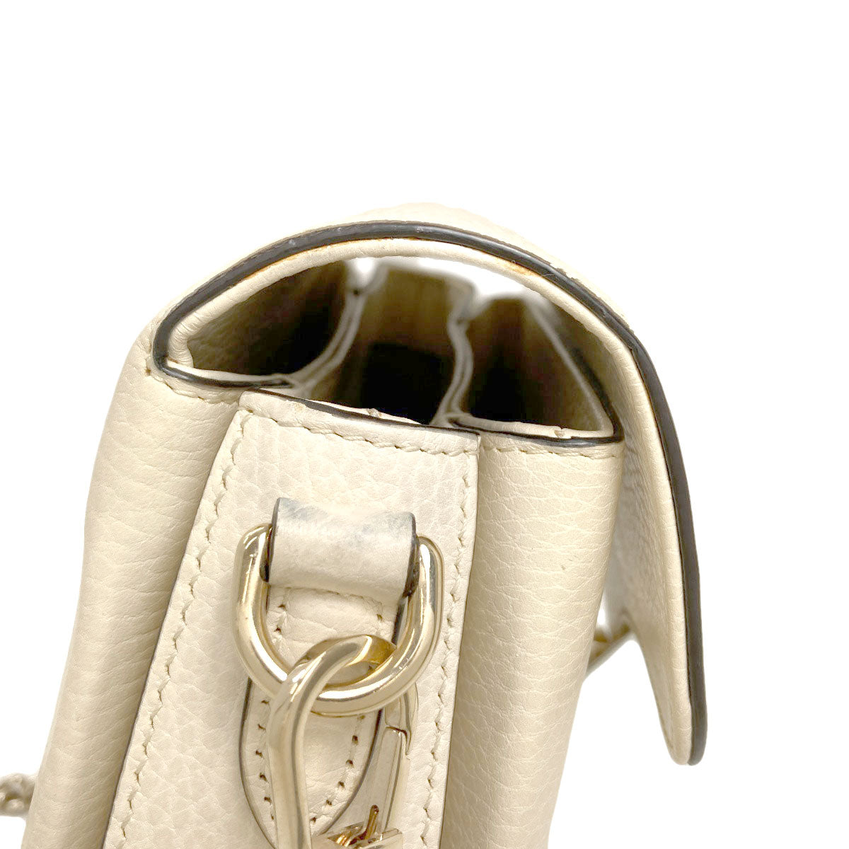 GUCCI 607720 Outlet Interlocking G Chain Shoulder Shoulder Bag Leather Ladies [Used]