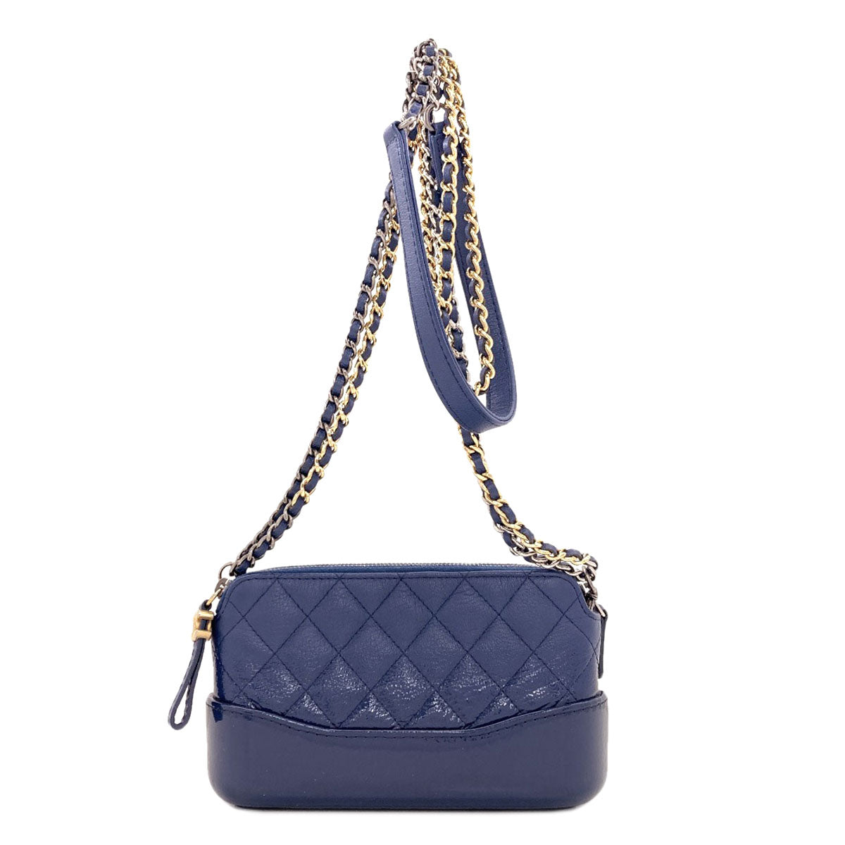 CHANEL Gabrielle de Chanel Gold Hardware Silver Hardware Shoulder Bag Calf Ladies [Used]