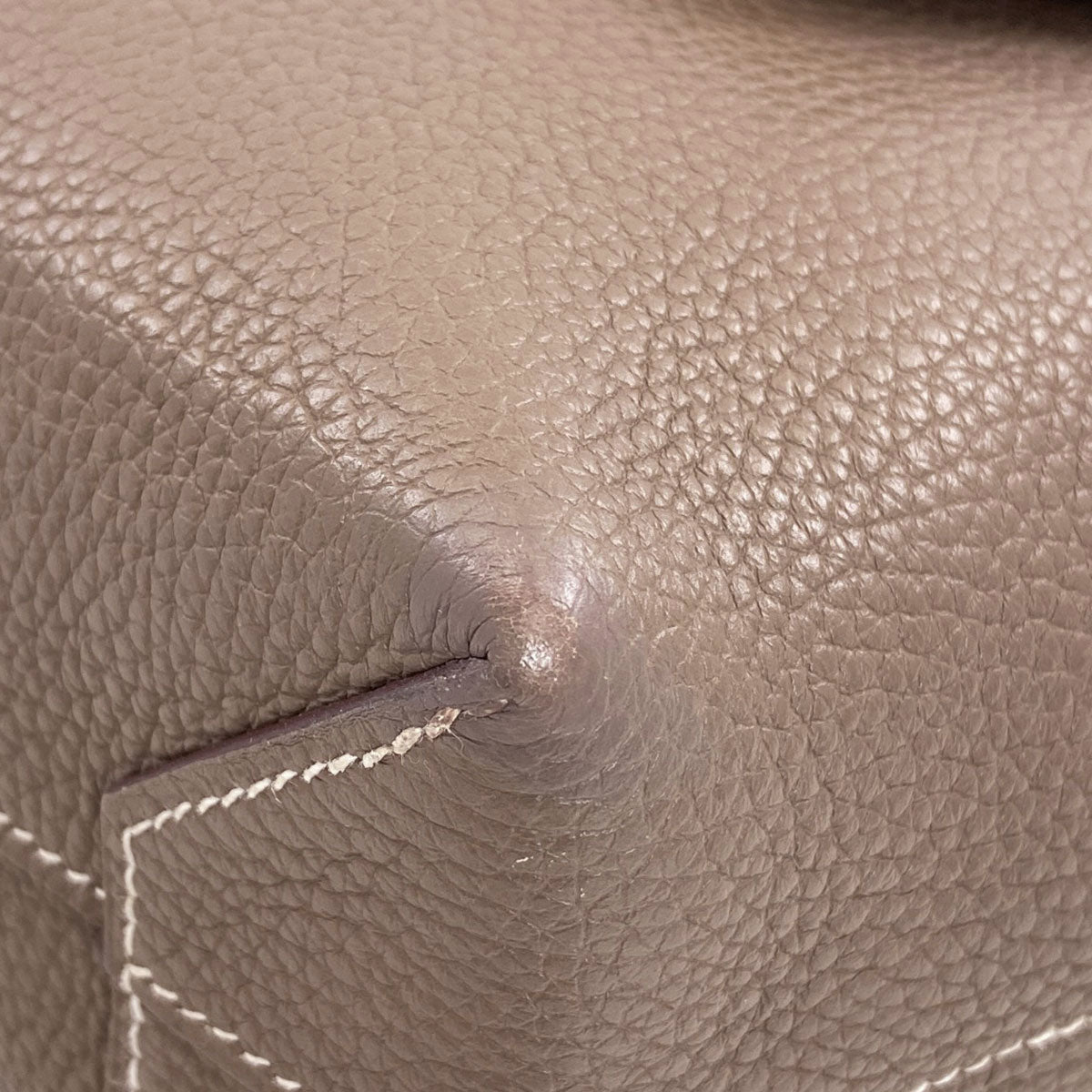 HERMES Cabaseri 31 Etoupe Tote Bag Taurillon Clemence Ladies [Used]