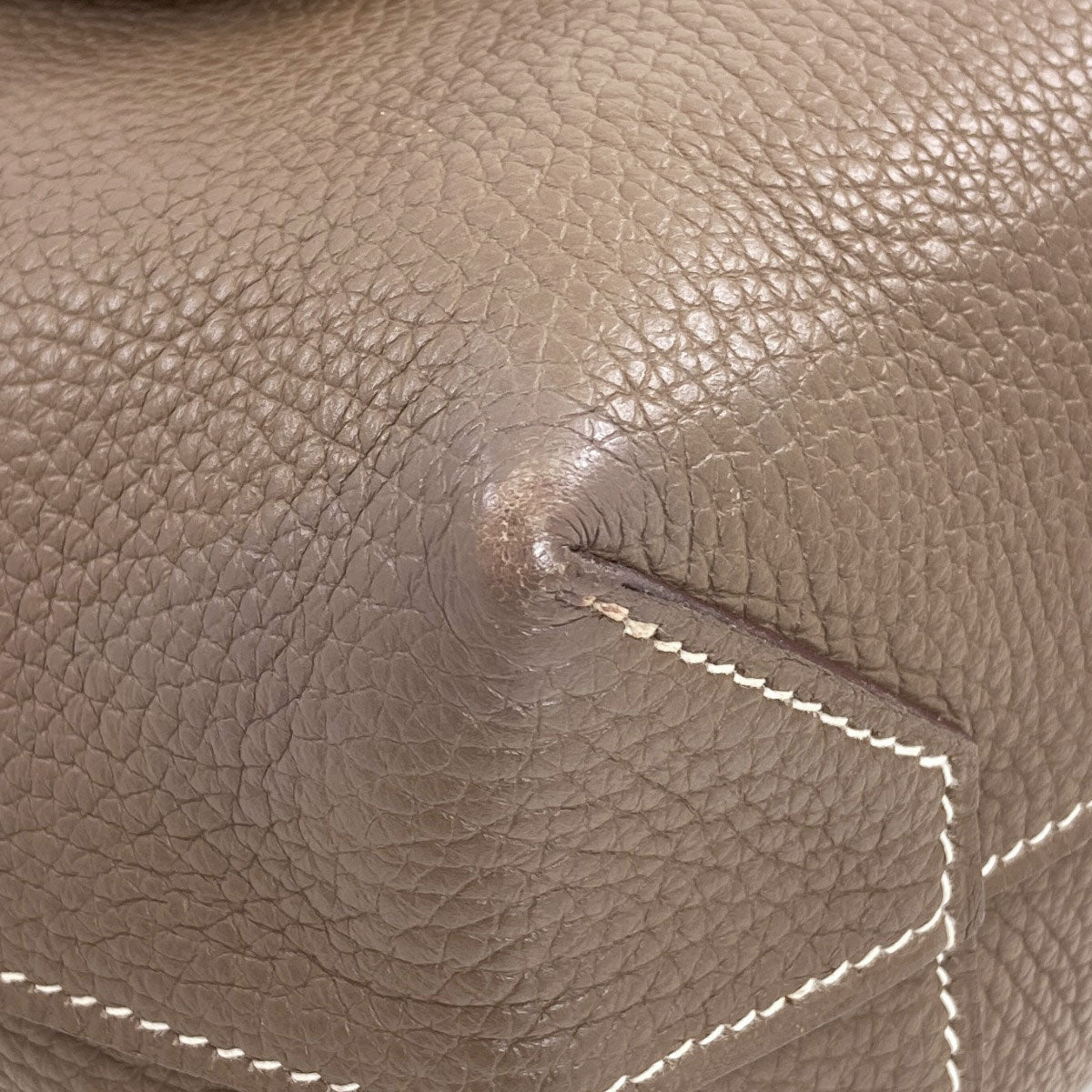 HERMES Cabaseri 31 Etoupe Tote Bag Taurillon Clemence Ladies [Used]