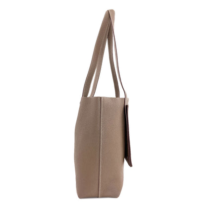 HERMES Cabaseri 31 Etoupe Tote Bag Taurillon Clemence Ladies [Used]