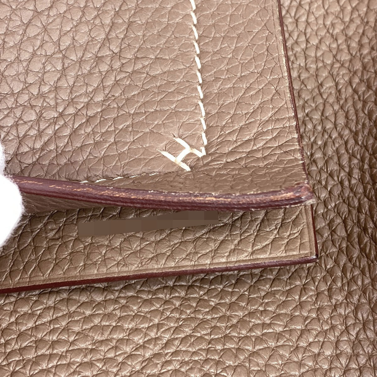 HERMES Cabaseri 31 Etoupe Tote Bag Taurillon Clemence Ladies [Used]