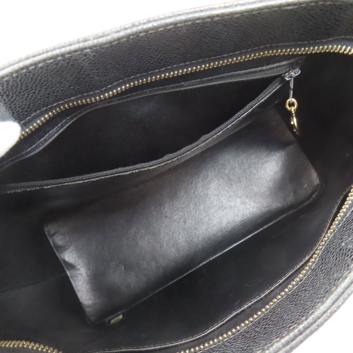 CHANEL Medallion GoldHardware Tote Bag Caviar skin Ladies [Used]