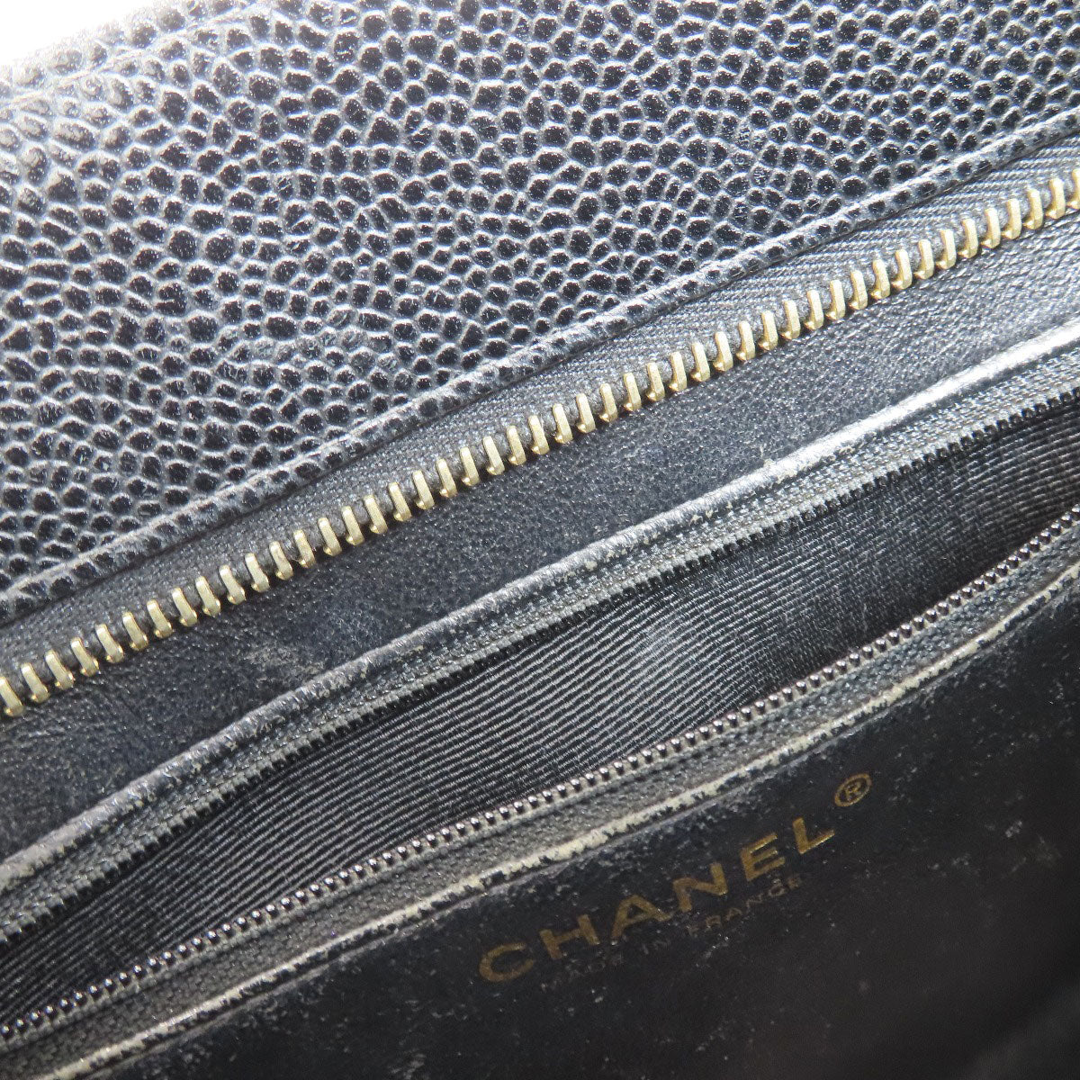 CHANEL Medallion GoldHardware Tote Bag Caviar skin Ladies [Used]