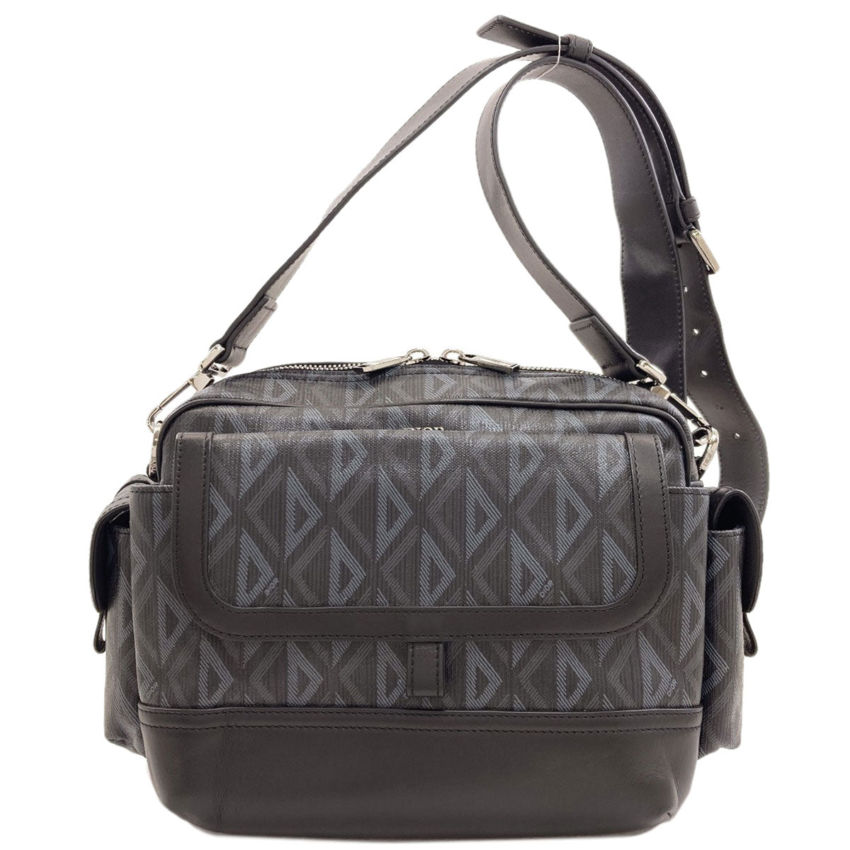 CHRISTIAN DIOR Hit the Road CD Diamond Shoulder Bag PVC Ladies [Used]