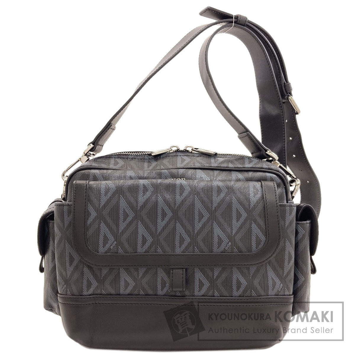CHRISTIAN DIOR Hit the Road CD Diamond Shoulder Bag PVC Ladies [Used]
