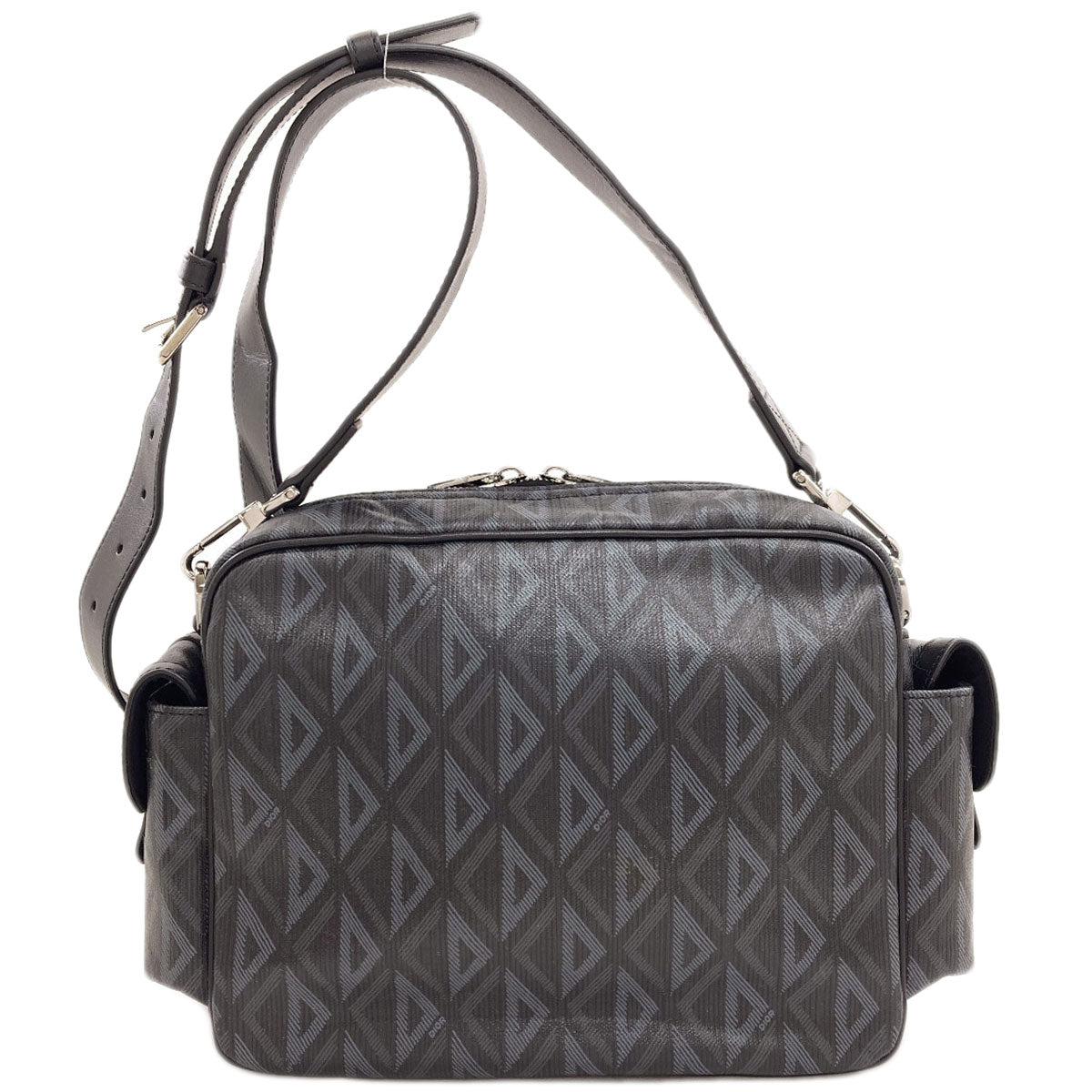 CHRISTIAN DIOR Hit the Road CD Diamond Shoulder Bag PVC Ladies [Used]