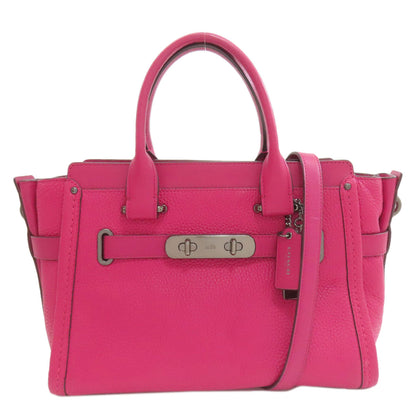 COACH 34816 Swagger 2WAY Handbag Leather Ladies [Used]