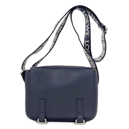 LOEWE Military Messenger Bag XS Anagram Shoulder Bag Calf mens [Used]
