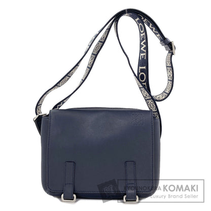 LOEWE Military Messenger Bag XS Anagram Shoulder Bag Calf mens [Used]