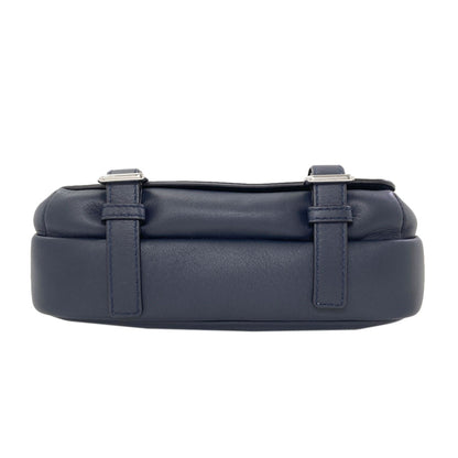 LOEWE Military Messenger Bag XS Anagram Shoulder Bag Calf mens [Used]