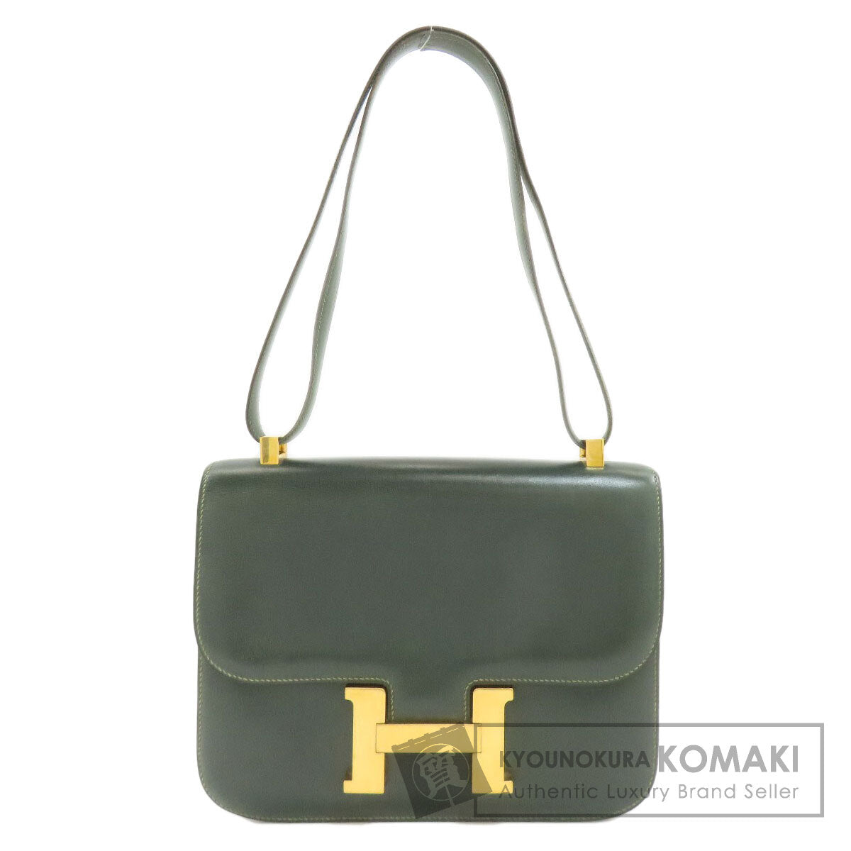 HERMES Constance 23 Gold Hardware Shoulder Bag Box calf Ladies [Used]