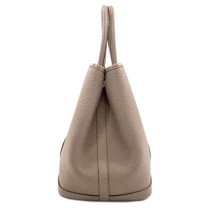 HERMES Garden Party TPM Gri Asphalt SilverHardware Handbag Vache leather country Ladies [Used]