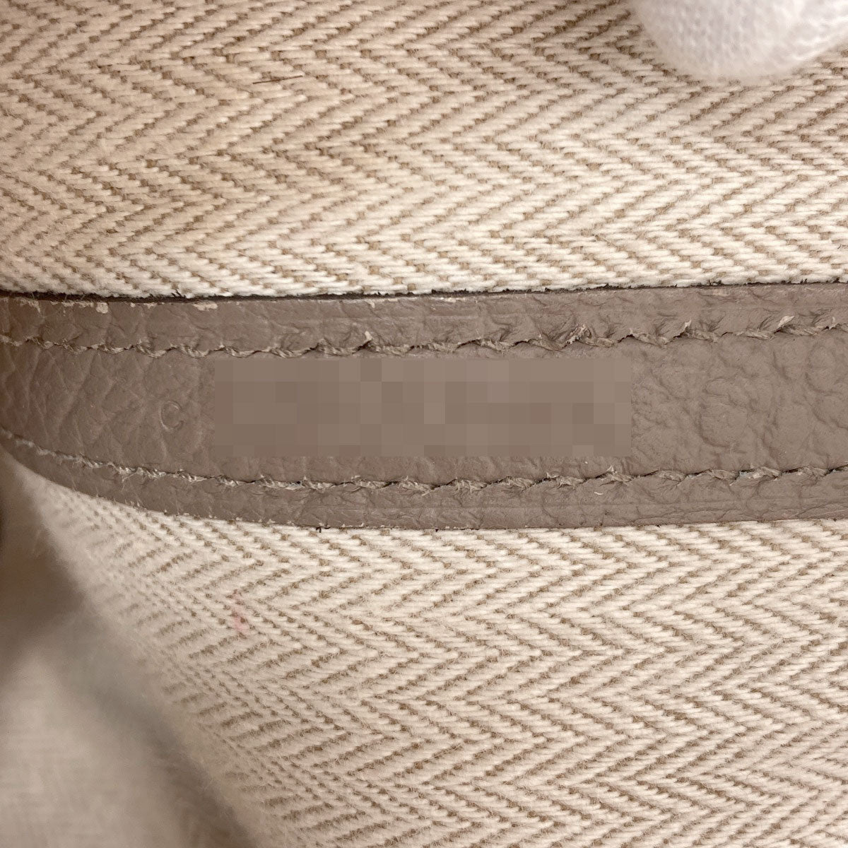 HERMES Garden Party TPM Gri Asphalt SilverHardware Handbag Vache leather country Ladies [Used]