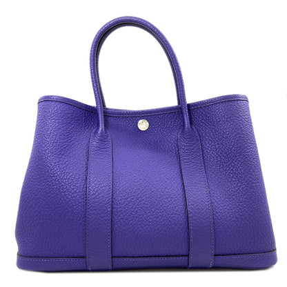 HERMES Garden Party TPM SilverHardware Handbag Vache leather country Ladies [Used]