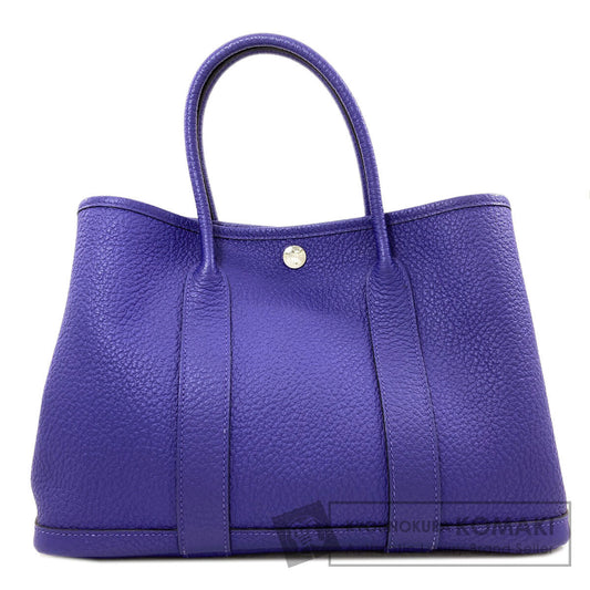 HERMES Garden Party TPM SilverHardware Handbag Vache leather country Ladies [Used]