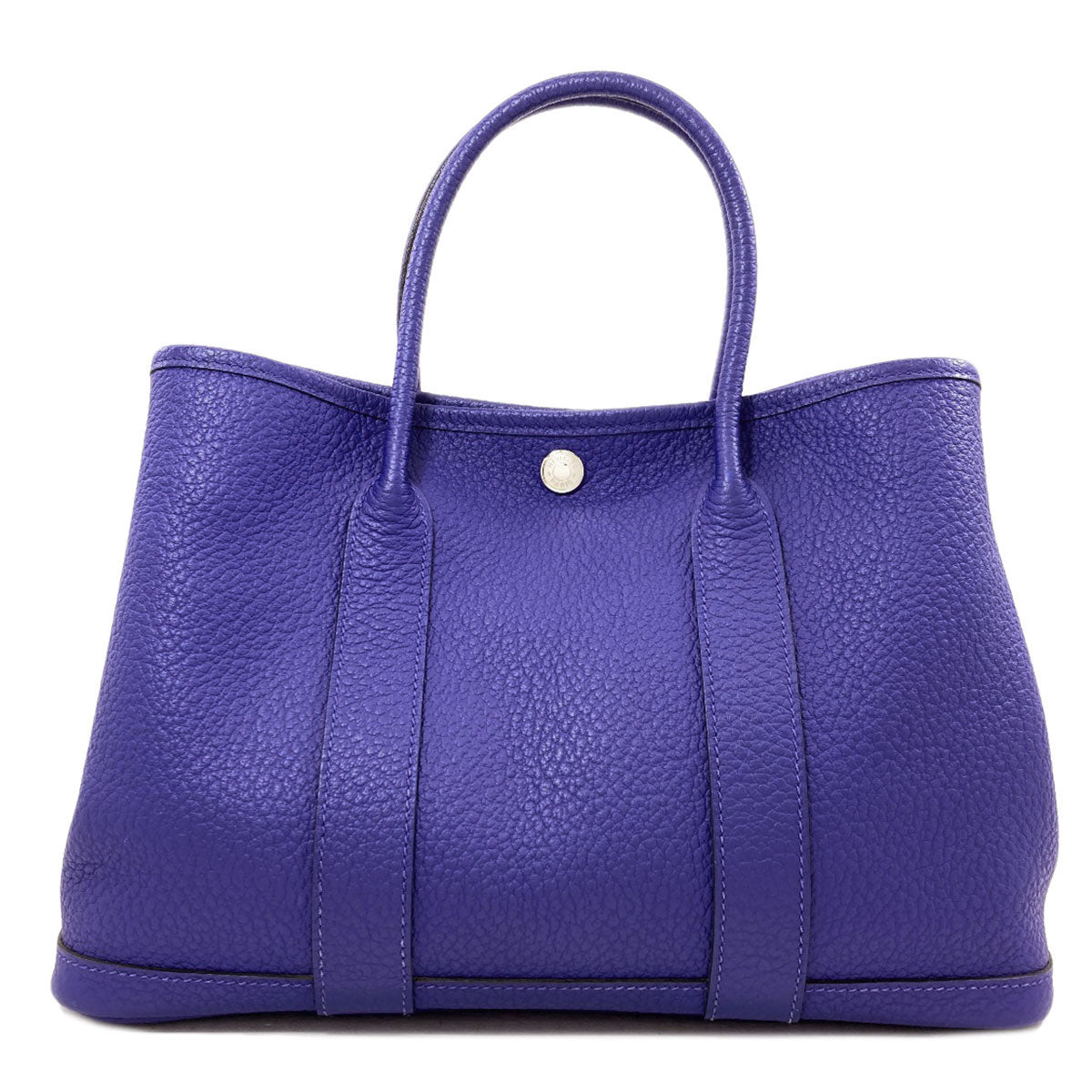 HERMES Garden Party TPM SilverHardware Handbag Vache leather country Ladies [Used]