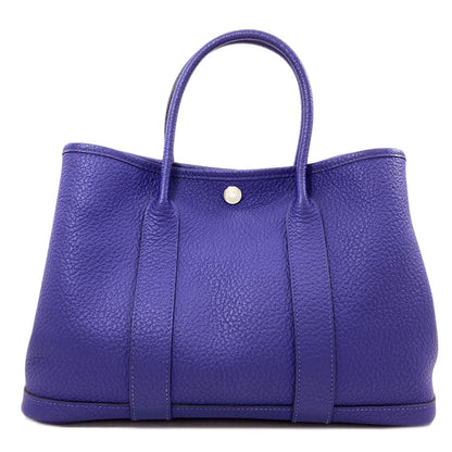 HERMES Garden Party TPM SilverHardware Handbag Vache leather country Ladies [Used]