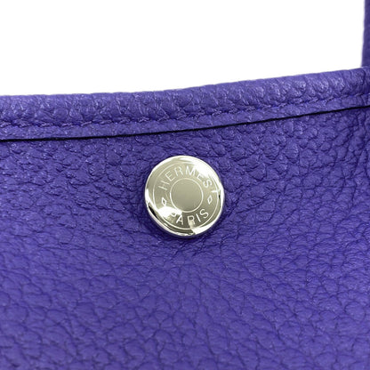 HERMES Garden Party TPM SilverHardware Handbag Vache leather country Ladies [Used]