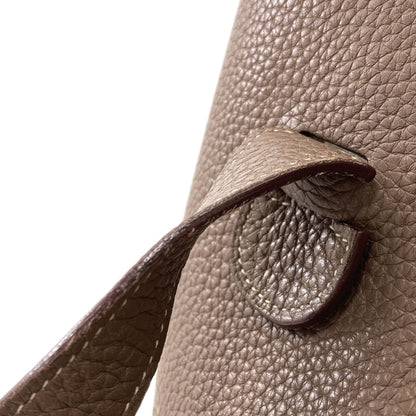 HERMES Evelyne3 GM Etoupe SilverHardware Shoulder Bag Taurillon Clemence Ladies [Used]
