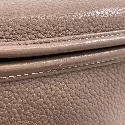HERMES Evelyne3 GM Etoupe SilverHardware Shoulder Bag Taurillon Clemence Ladies [Used]