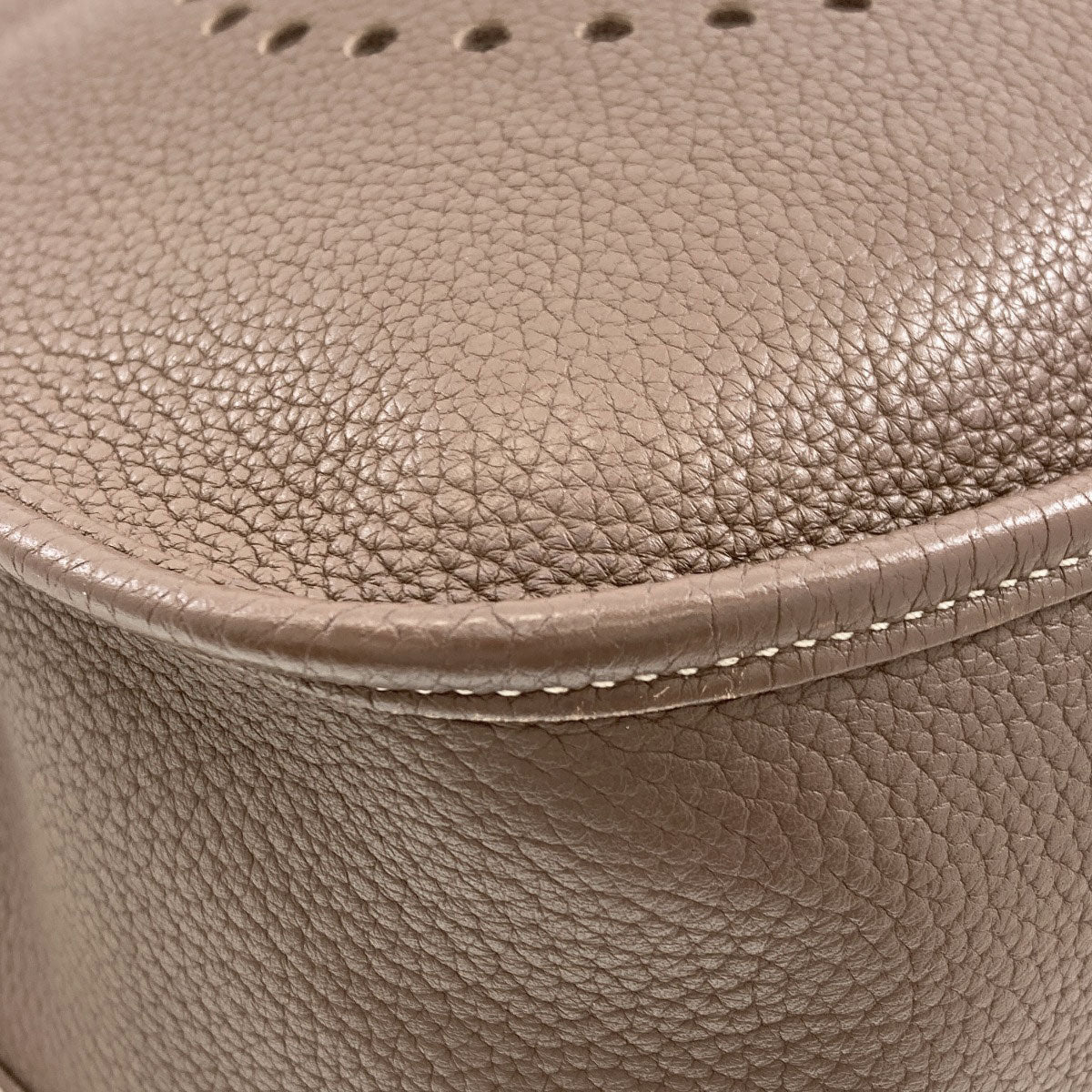 HERMES Evelyne3 GM Etoupe SilverHardware Shoulder Bag Taurillon Clemence Ladies [Used]
