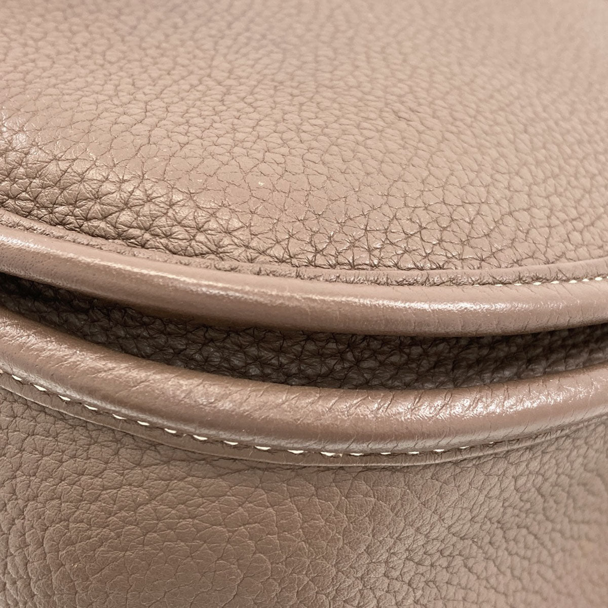 HERMES Evelyne3 GM Etoupe SilverHardware Shoulder Bag Taurillon Clemence Ladies [Used]