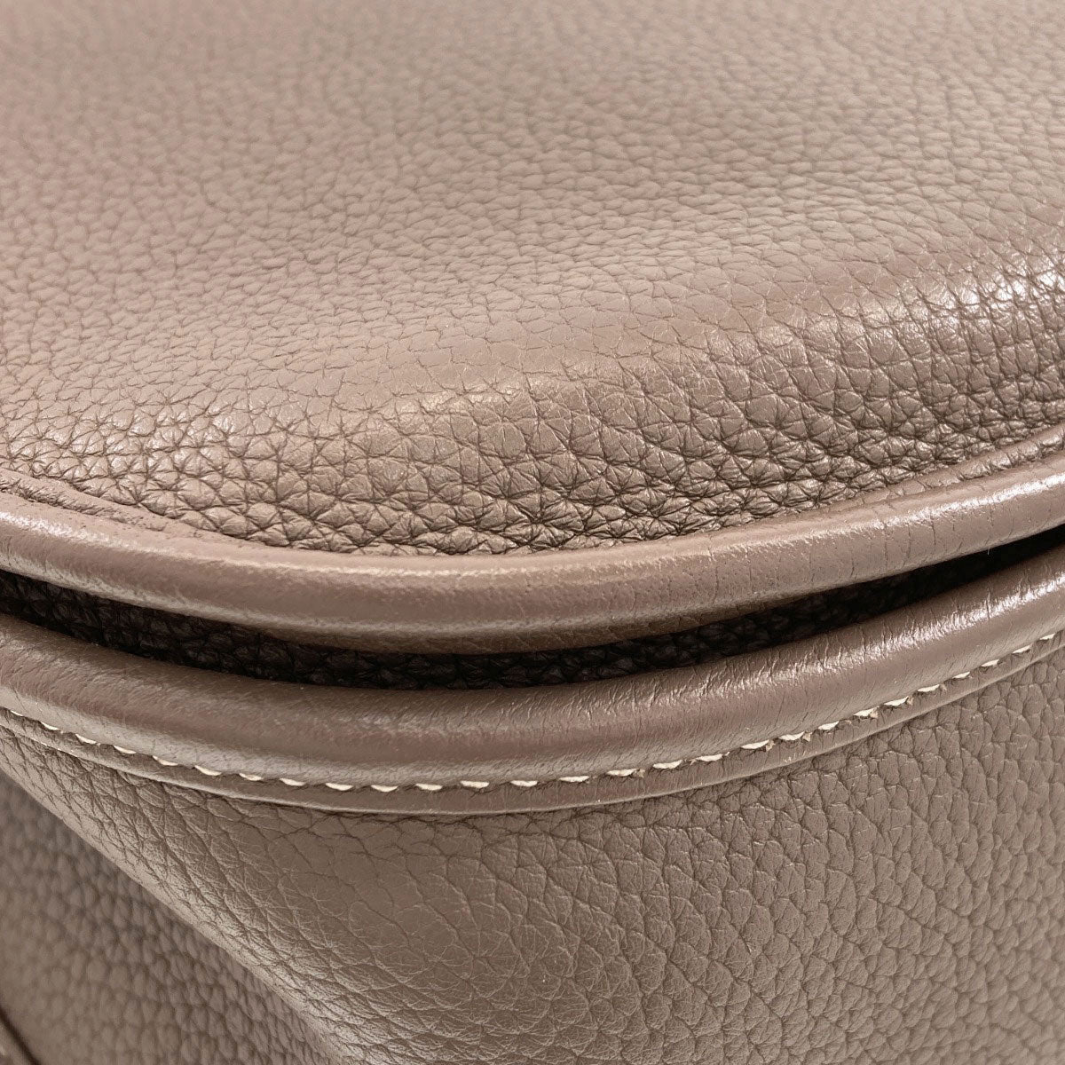 HERMES Evelyne3 GM Etoupe SilverHardware Shoulder Bag Taurillon Clemence Ladies [Used]