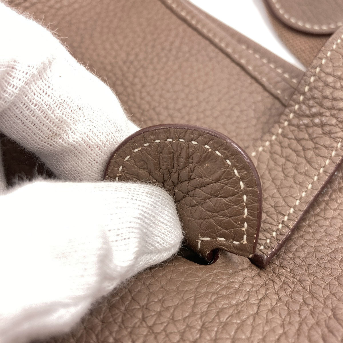 HERMES Evelyne3 GM Etoupe SilverHardware Shoulder Bag Taurillon Clemence Ladies [Used]