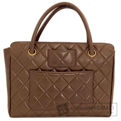 CHANEL Matelasse GoldHardware Tote Bag Lambskin Ladies [Used]