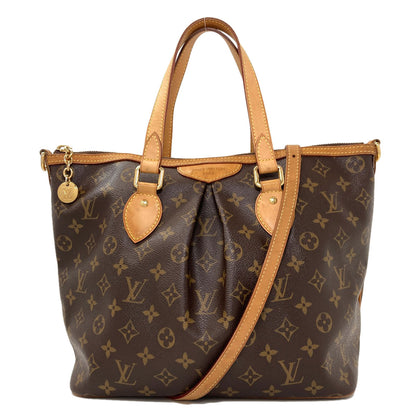 LOUIS VUITTON M40145 Palermo PM Tote Bag Monogram canvas Ladies [Used]