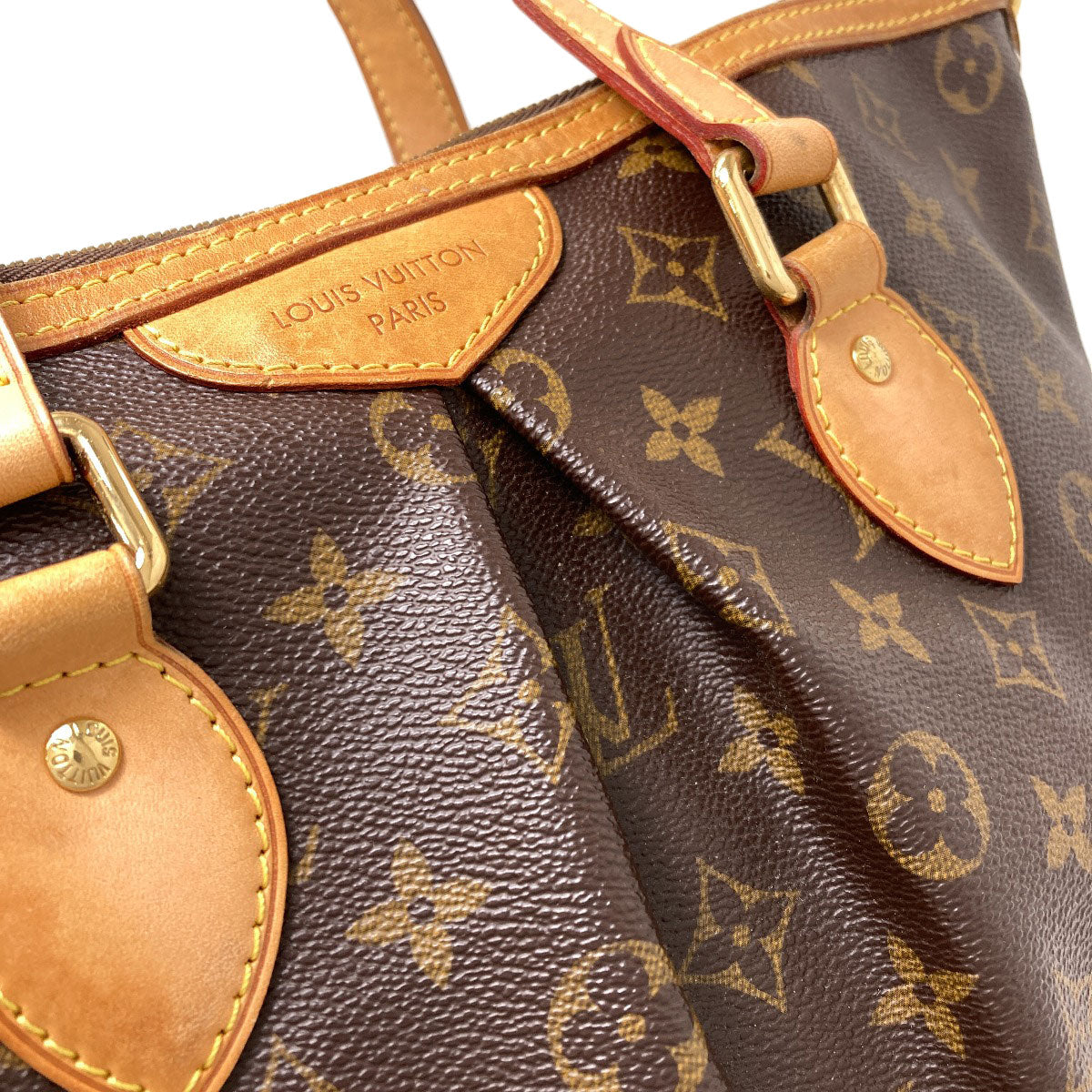 LOUIS VUITTON M40145 Palermo PM Tote Bag Monogram canvas Ladies [Used]