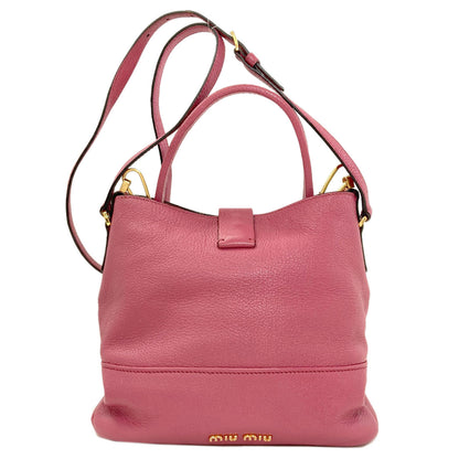 MIUMIU 2WAY Handbag Leather Ladies [Used]