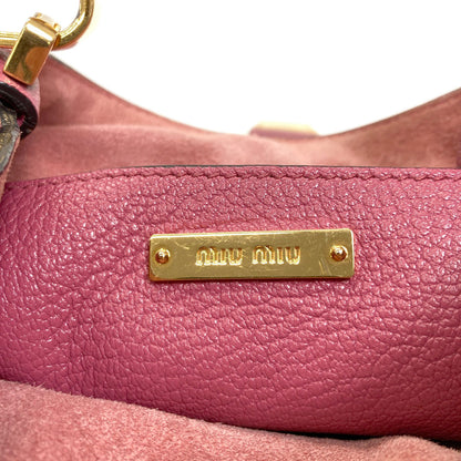 MIUMIU 2WAY Handbag Leather Ladies [Used]