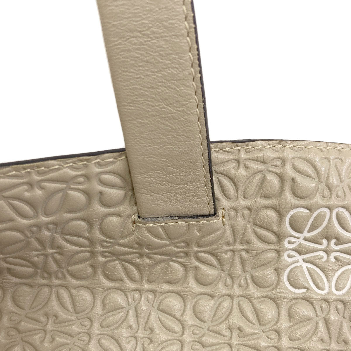 LOEWE anagram Tote Bag Calf Ladies [Used]
