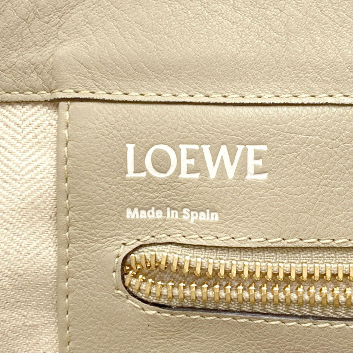 LOEWE anagram Tote Bag Calf Ladies [Used]
