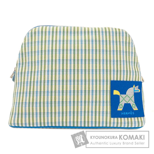HERMES Bolide Pouch Animo Natte Factis Cosmetics Pouch Canvas Ladies [Used]