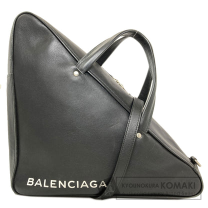 BALENCIAGA Triangle Duffle 2WAY Handbag Leather Ladies [Used]