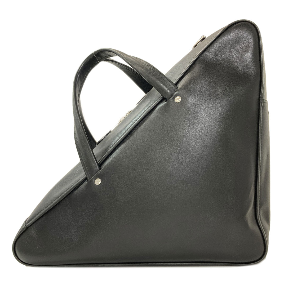 BALENCIAGA Triangle Duffle 2WAY Handbag Leather Ladies [Used]