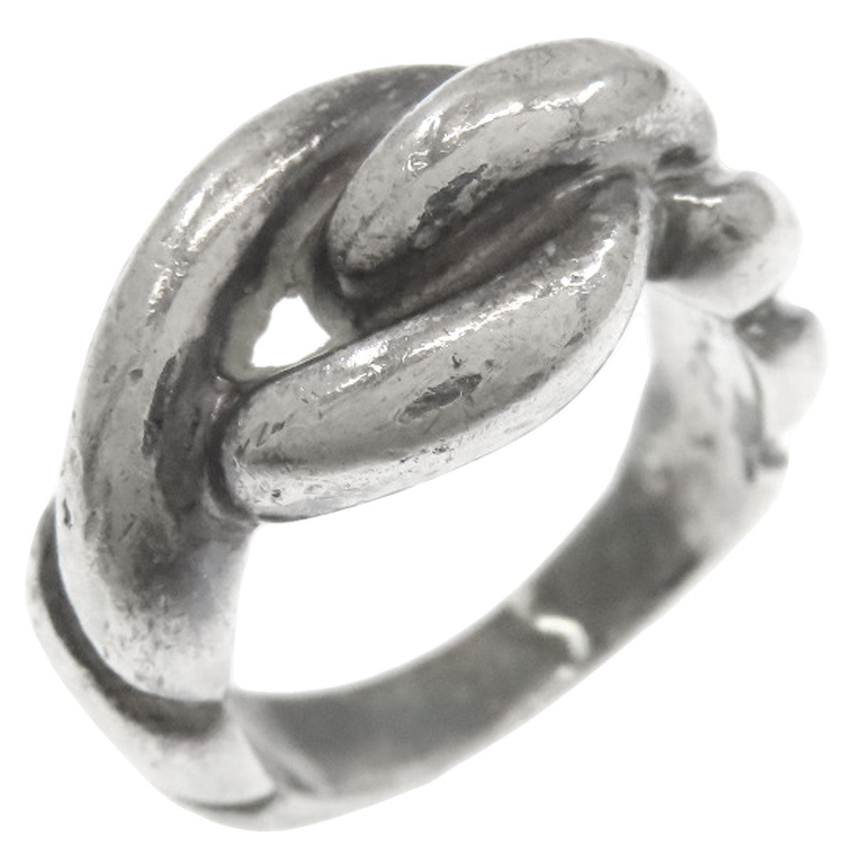 HERMES Torsade Ring Silver Ladies [Used]
